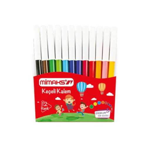 Mimaks 12 Renk Keçeli Kalem